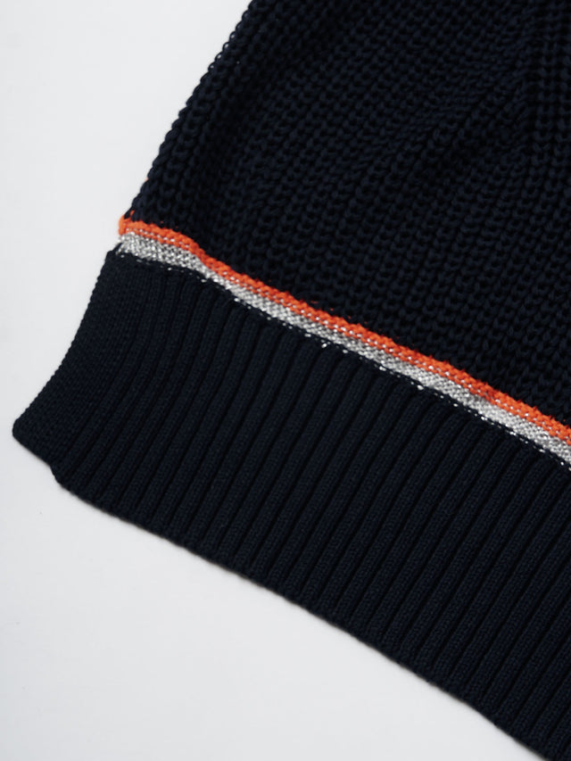 ニットベスト -64.navy