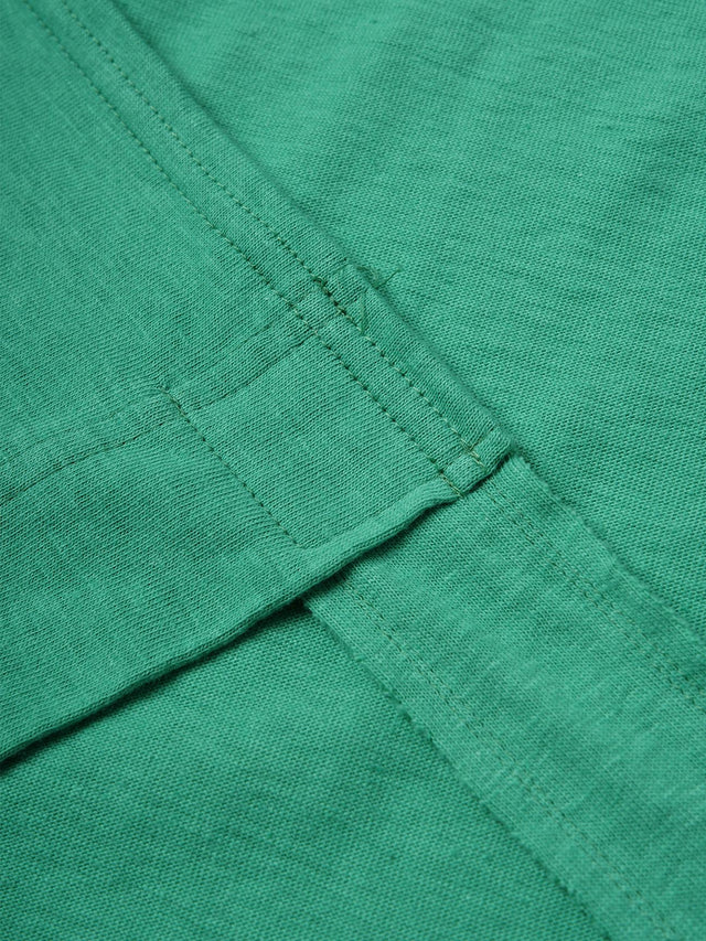 コットンスラブバックシャンTシャツ -74.green