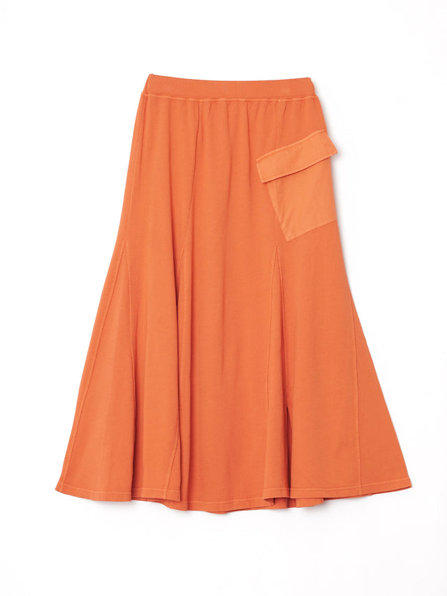 強撚裏毛スカート -32.orange