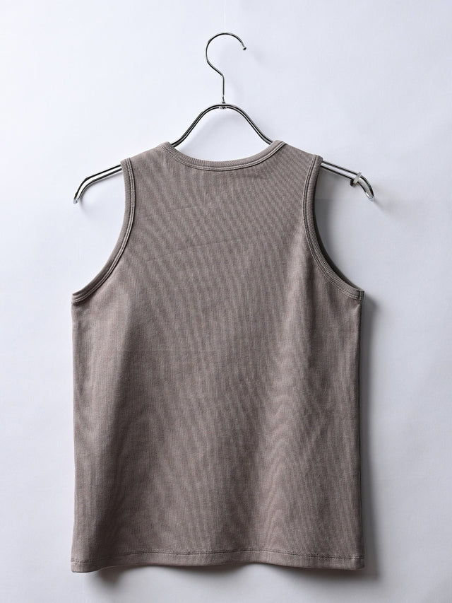 RIB TANK-TOP - 80.mocha