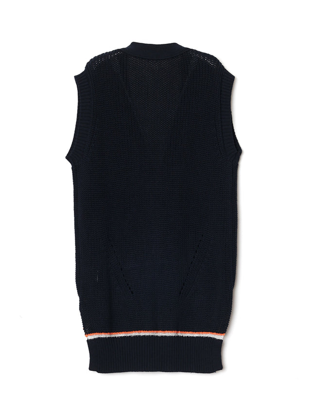 ニットベスト -64.navy