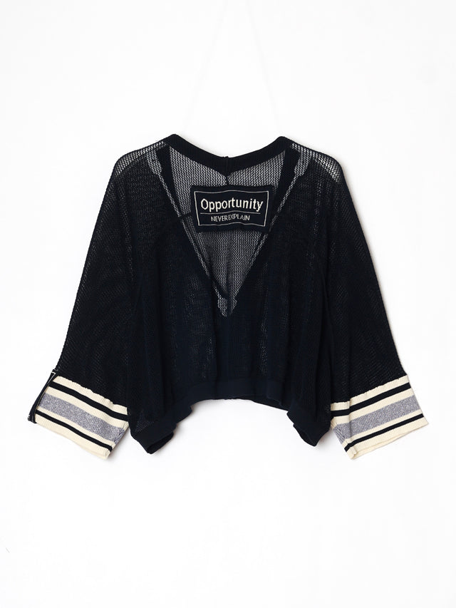 ショート2WAY TOPS -64.navy