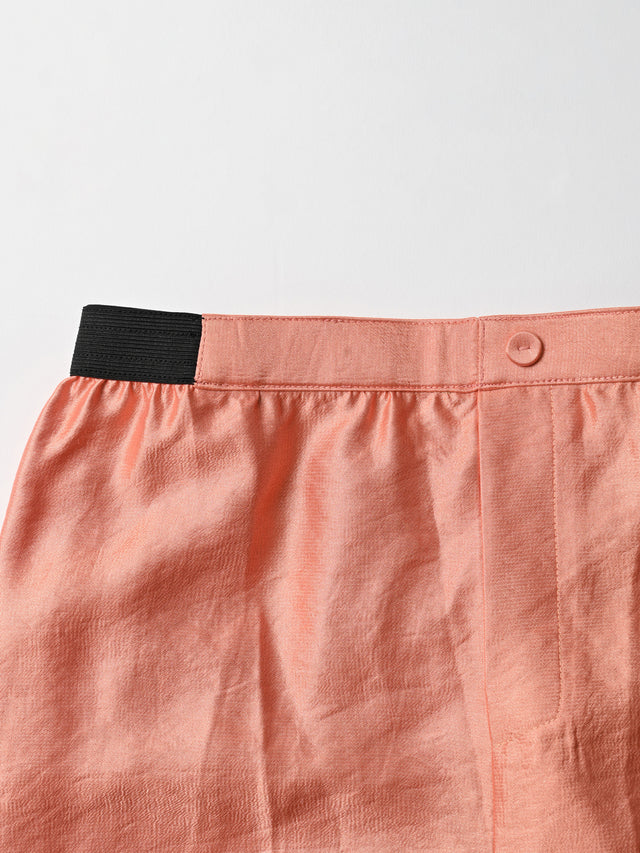 SATIN PANTS - 30.salmon