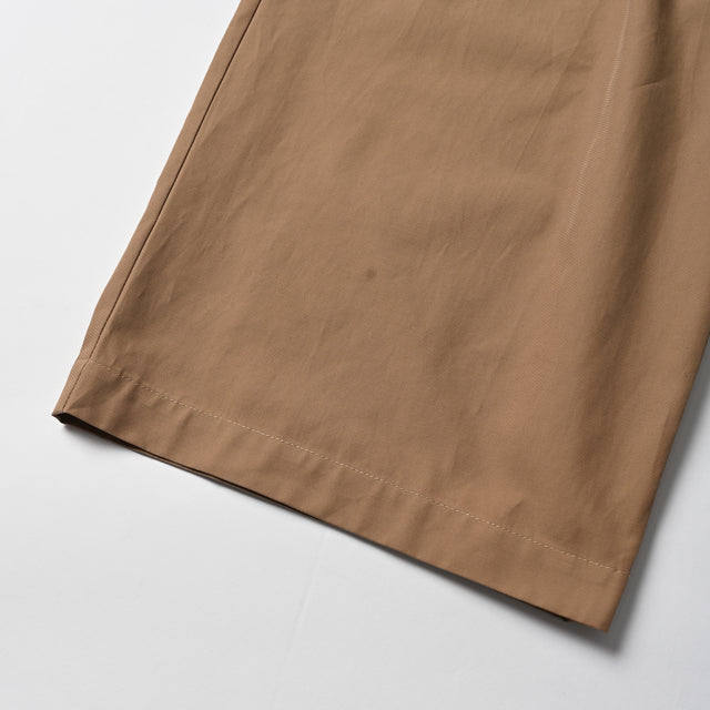 TUCK BELT PANTS - 14.dark beige