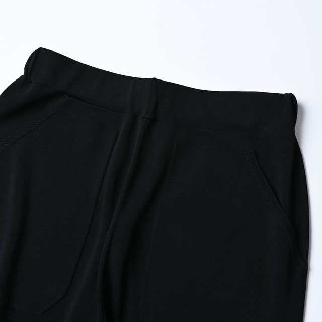 SPRING KNIT PANTS - 09.black