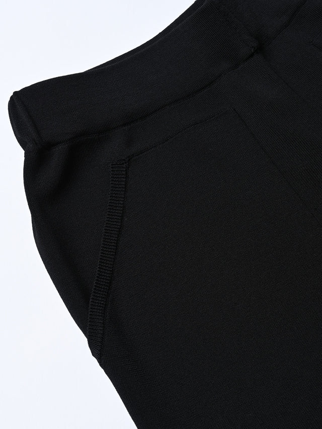 SPRING KNIT PANTS - 09.black