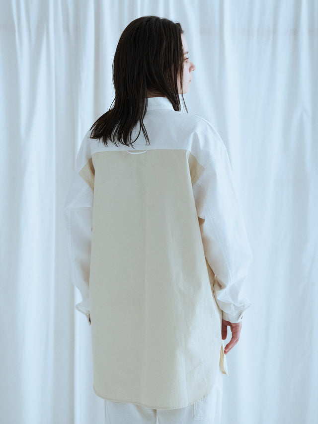 シンプルポッケシャツ - 01.off-white