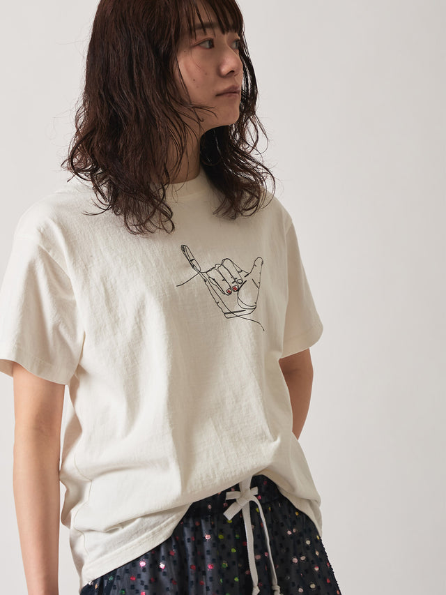 ピースロゴP/O - 01.off-white