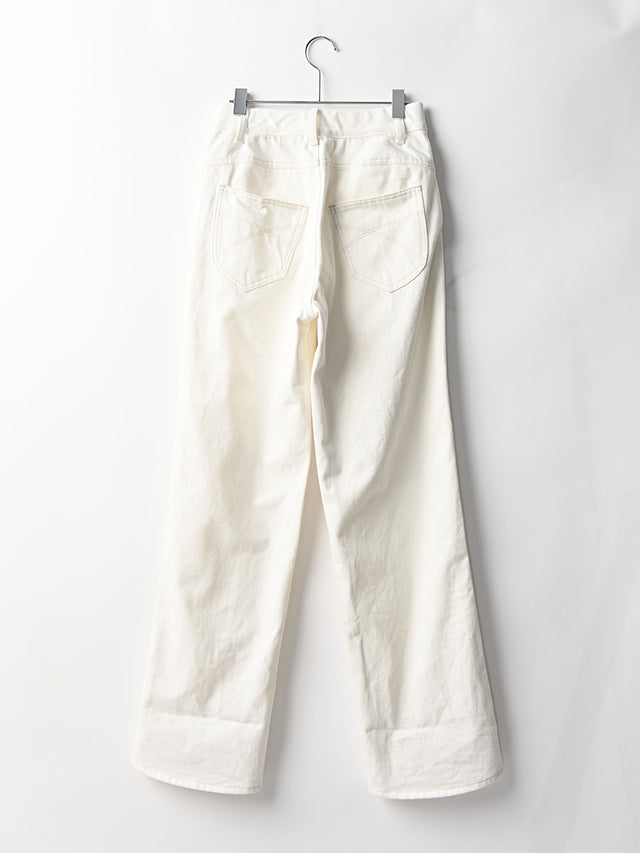 DENIM PANTS - 01.off-white