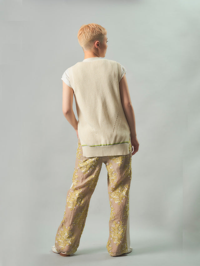 ニットベスト -01.off-white